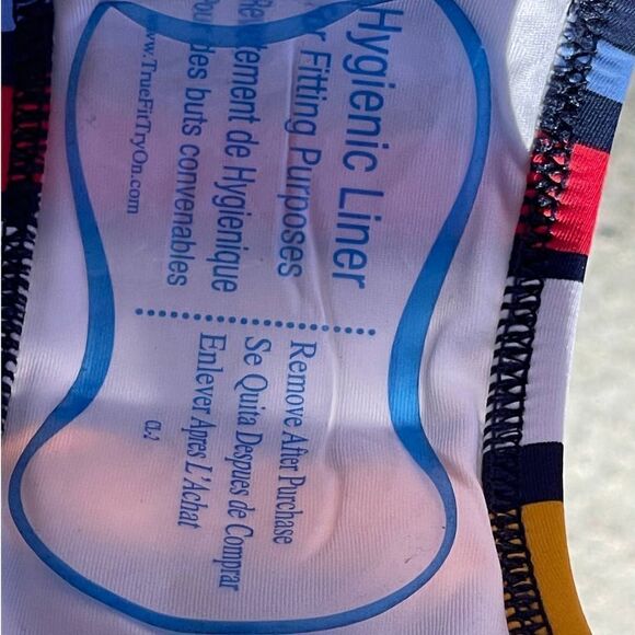 Sperry One Piece Red Blue Yellow Black White V Neckline Size XL - Picture 7 of 12